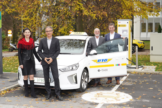 Einmalige Kooperation schafft Ladeinfrastruktur für mehr e-Taxis in Graz