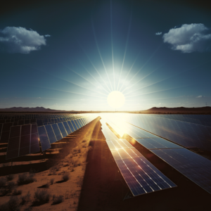 Photovoltaik Anlage in der Wüste